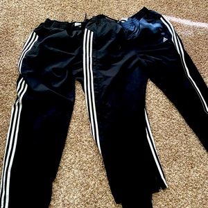 Men’s Adidas Black Track Pants Bundle-Two Pairs-XL-Extra Large